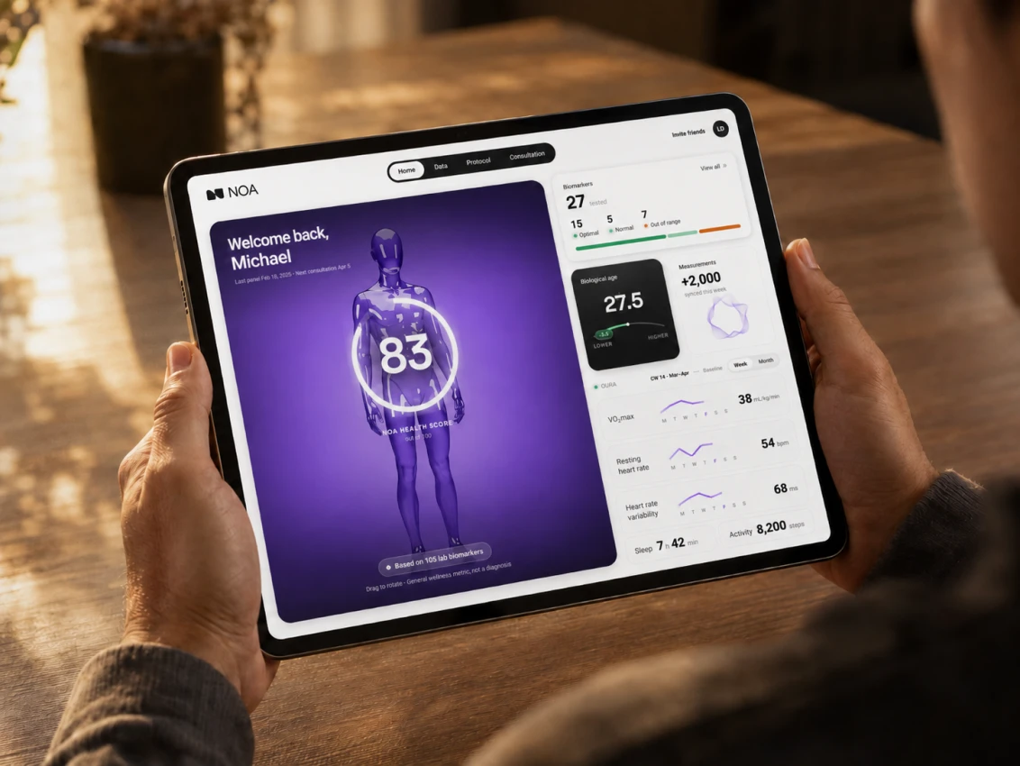 Befund und Werte in der NOA-App