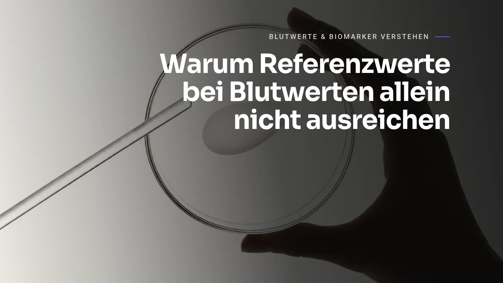 Laborpipette über einer Petrischale, darüber der Titel des Beitrags